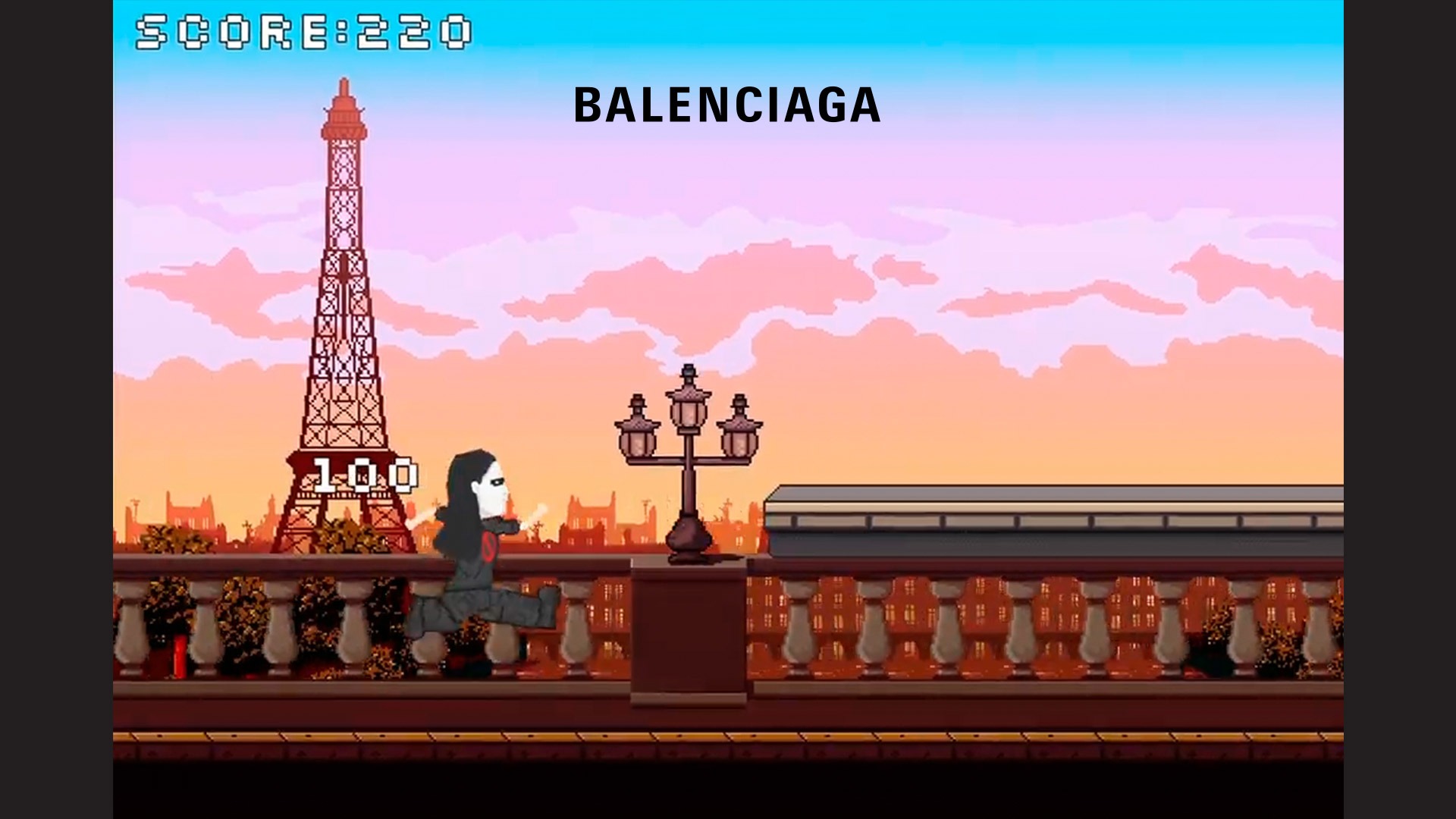 Balenciaga lançou um jogo dentro do WeChat